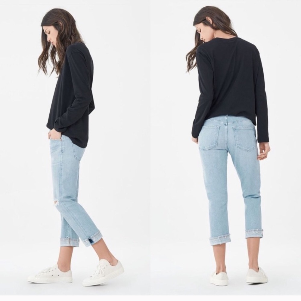 citizens of humanity COH crop boyfriend jeans